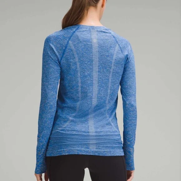 Lululemon Swiftly Tech Long Sleeve 2.0 Contour Form Pipe Dream Blue 10 - Picture 2 of 12